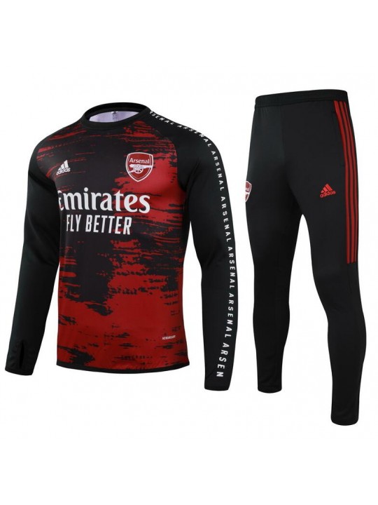 Chandal Arsenal 2021/2022 Negro rojizo niño