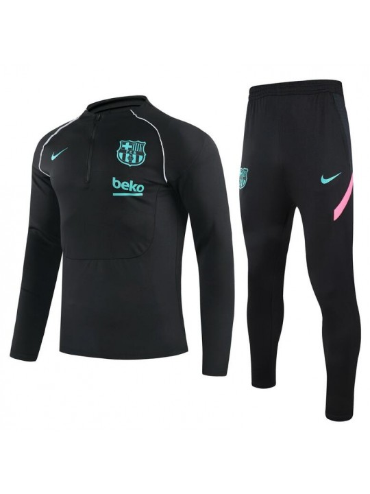 Chandal Barcelona 2021/2022 negro niño