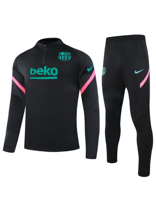 Chandal Barcelona 2021/2022 negro niño