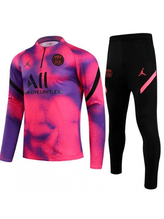 Chandal Jordan París Saint-Germain 2021/2022 Rosado azul niño