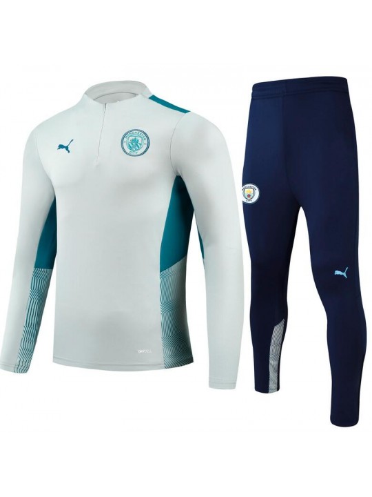 Chandal Manchester City 2021/2022 gris claro niño