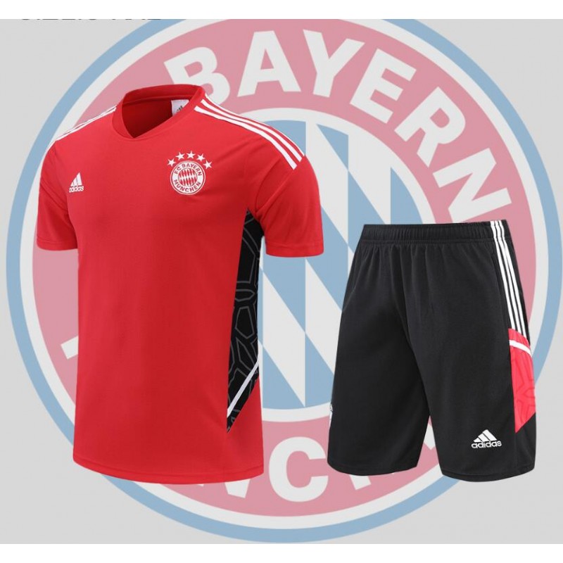 Camiseta Bayern Munich Training Suit Short Sleeve Kit Red 22/23