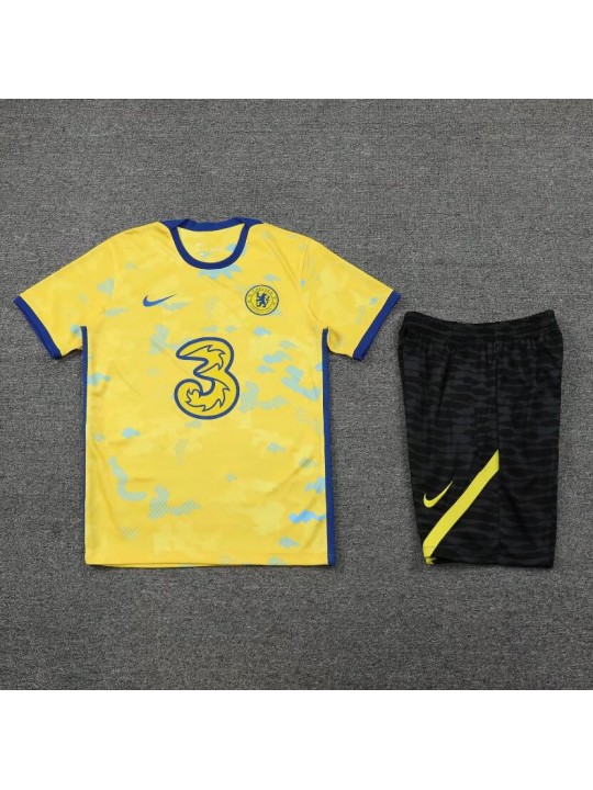 Camiseta Chelsea Training Suit Short Sleeve Kit Yellow 22/23
