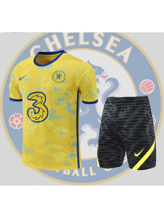 Camiseta Chelsea Training Suit Short Sleeve Kit Yellow 22/23