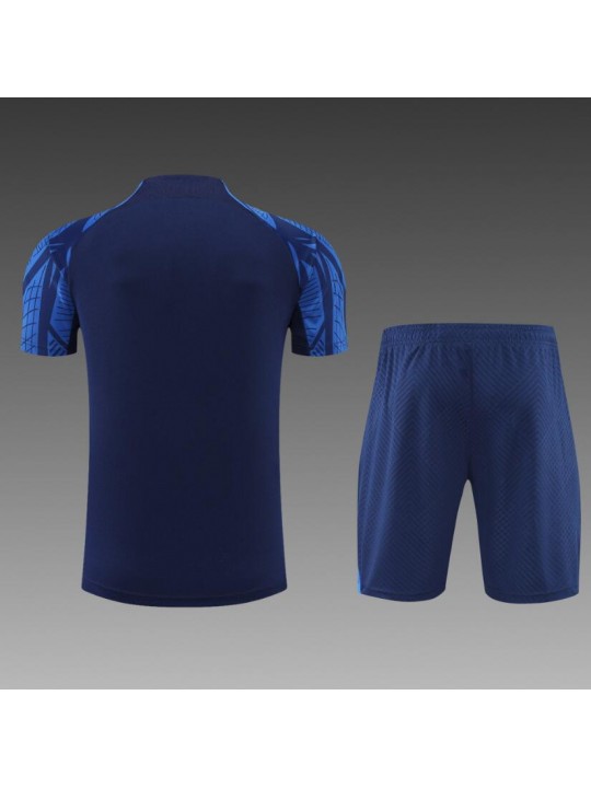 Camiseta France Training Suit Short Sleeve Kit Blue  2022