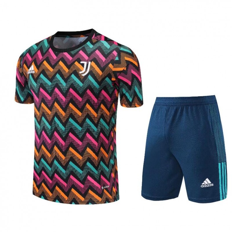 Camiseta Juventus Training Suit Short Sleeve Kit Colorful Plaid 22/23