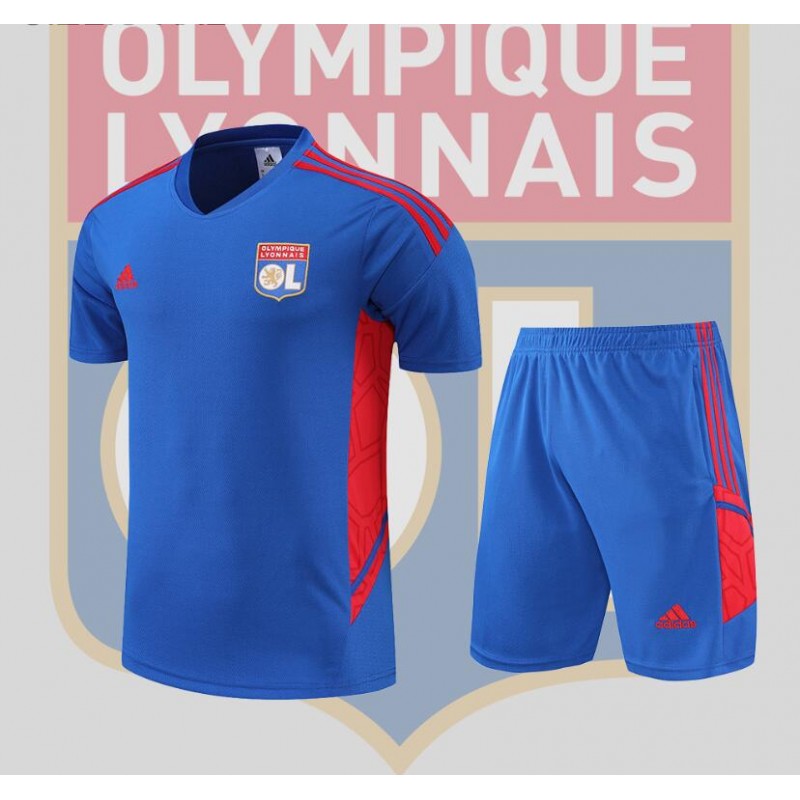 Camiseta Lyon Training Suit Short Sleeve Kit Blue 22/23