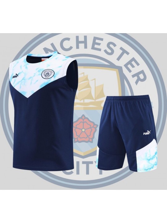 Camiseta Manchester City vest training suit kit Royal Blue 22/23