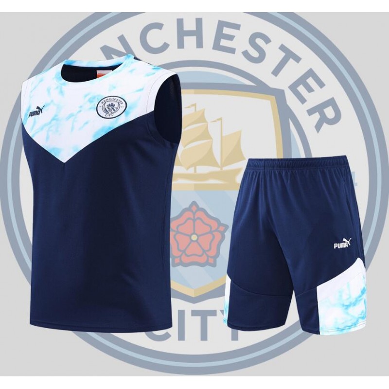 Camiseta Manchester City vest training suit kit Royal Blue 22/23