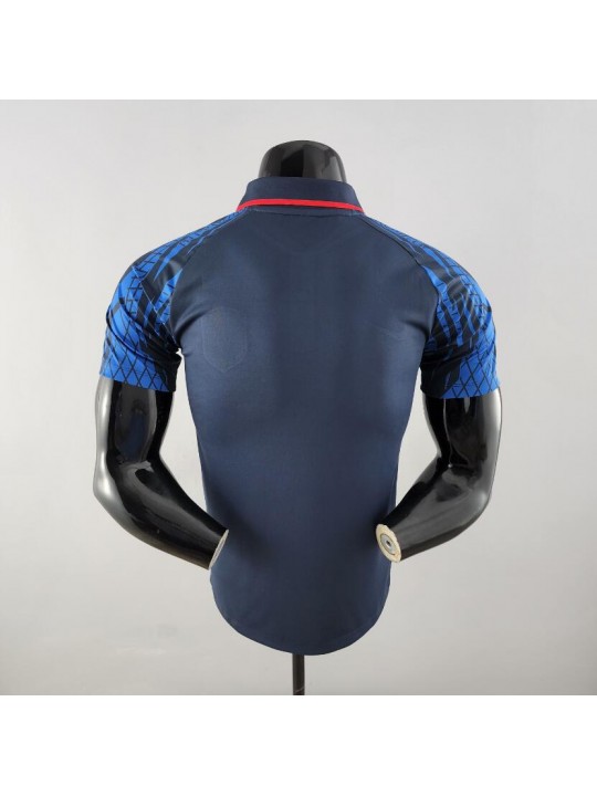 Camiseta Polo Netherlands Royal Blue 2022