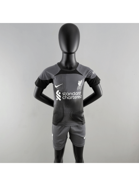 Camiseta Liverpool Fc Goalkeeper 2022/23 Negro Niño