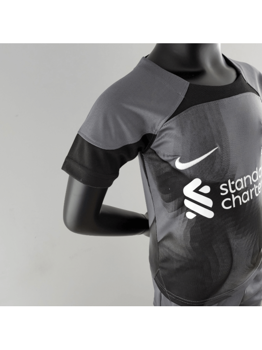Camiseta Liverpool Fc Goalkeeper 2022/23 Negro Niño
