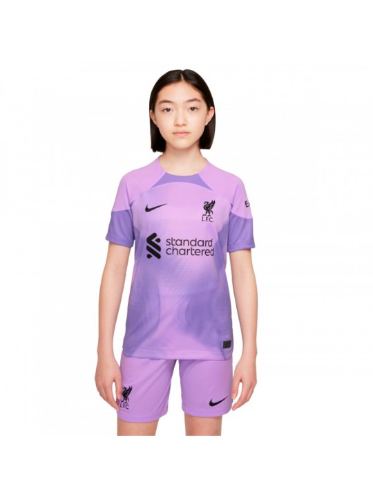 Camiseta Liverpool Fc Primera Equipación Stadium Portero 2022-2023 Niño