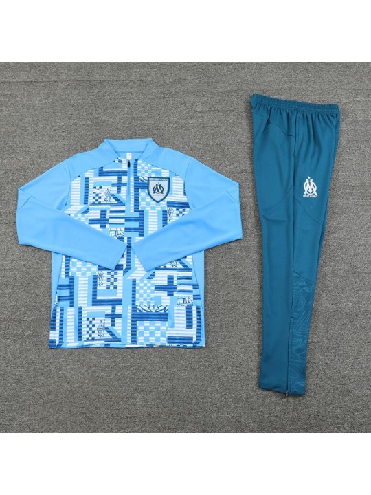 Chandal Entrenamiento Olympique Marsella (Hombre/Niño) azul 2024/2025 + Pantalones