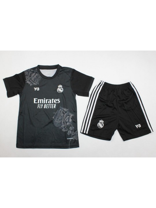 Camiseta Real Madrid Edición Especial Y-3 Negro 24/25 Niño