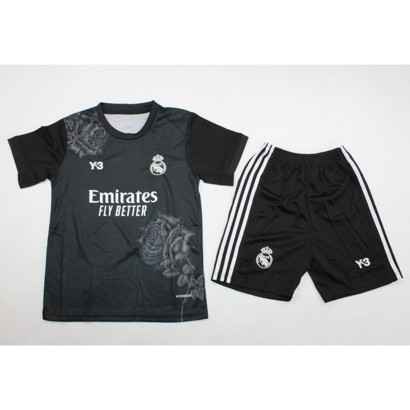 Camiseta Real Madrid Edición Especial Y-3 Negro 24/25 Niño
