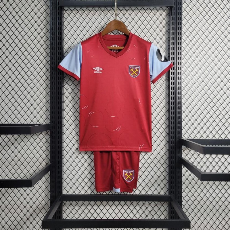 Camiseta West Ham United 1ª Equipación 23/24 Niño