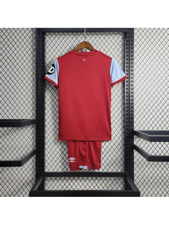 Camiseta West Ham United 1ª Equipación 23/24 Niño