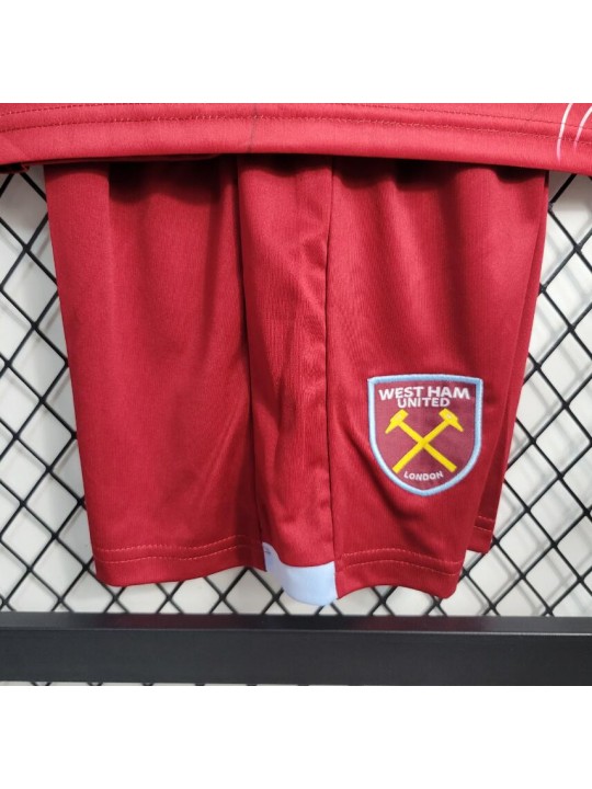 Camiseta West Ham United 1ª Equipación 23/24 Niño