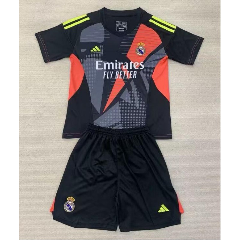 Camiseta Real Madrid Portero Negro 24/25 Niño