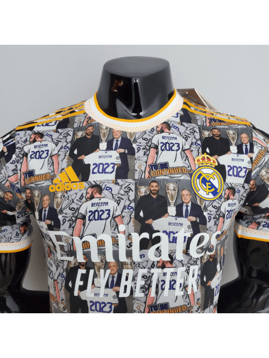 Camiseta 22/23 Versión Jugador Real Madrid Edición Conmemorativa