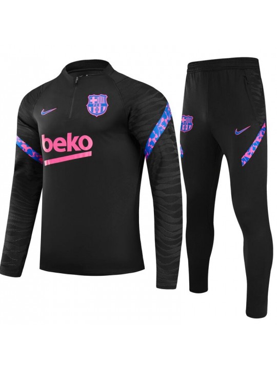 Chandal Barcelona 2021/2022 Negro Niño