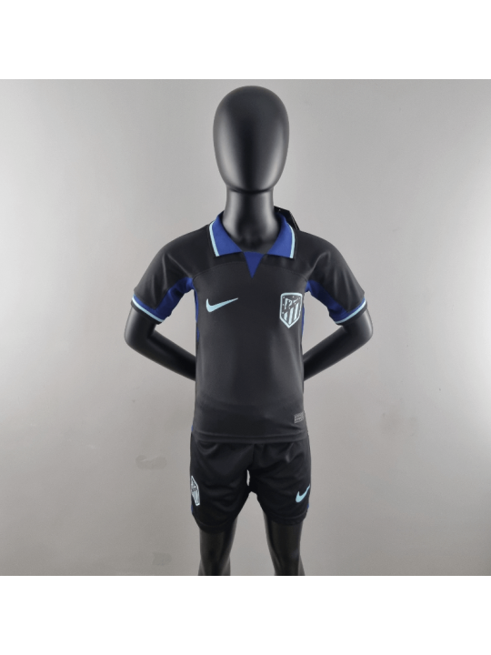 Camiseta Atlético Madrid Segunda Equipación 2022/2023 Niño