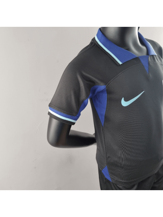 Camiseta Atlético Madrid Segunda Equipación 2022/2023 Niño