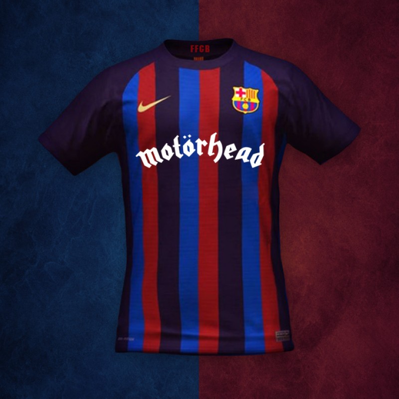 Camiseta BARCELONA Edición Limitada de Motörhead la 1a equipación masculina del FC