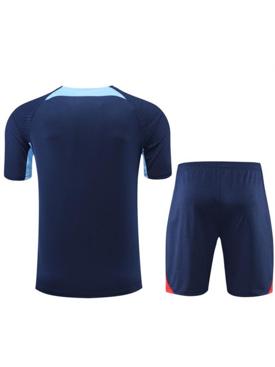 Camiseta FC Barcelona Pre-Match 22/23 Azul + Pantalones