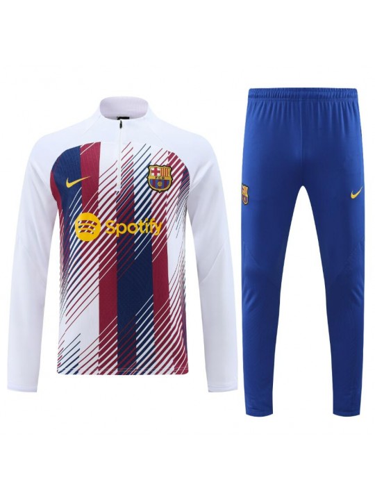 Chandal Entrenamiento Fc Barcelona Blanco 23/24 +Pantalones