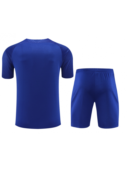 Camiseta FC Barcelona Pre-Match 23/24 Azul + Pantalones