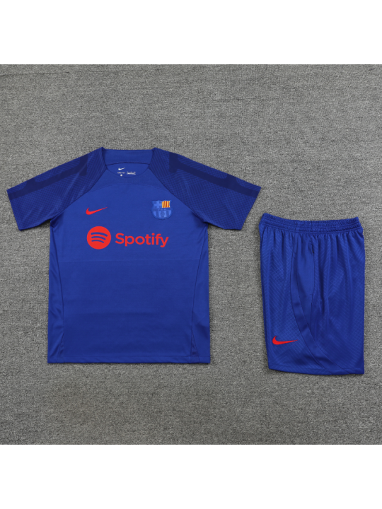 Camiseta FC Barcelona Pre-Match 23/24 Azul + Pantalones