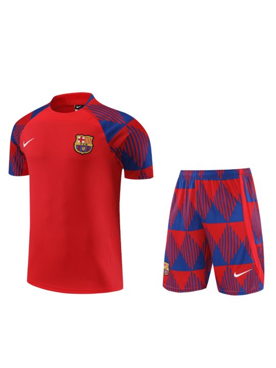 Camiseta FC Barcelona Pre-Match 23/24 Rojo + Pantalones