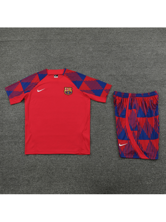 Camiseta FC Barcelona Pre-Match 23/24 Rojo + Pantalones