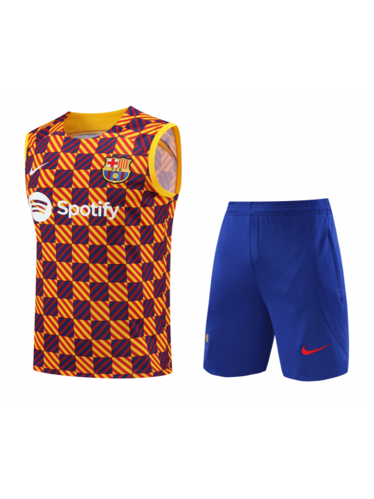 Camiseta Sin Mangas Barcelona Pre-Match 23/24 + Pantalones