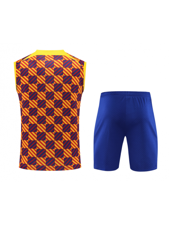 Camiseta Sin Mangas Barcelona Pre-Match 23/24 + Pantalones