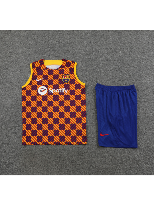 Camiseta Sin Mangas Barcelona Pre-Match 23/24 + Pantalones