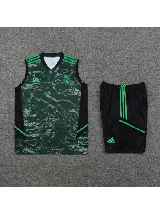 Camiseta Sin Mangas Real Madrid CF Pre-Match 23/24 + Pantalones