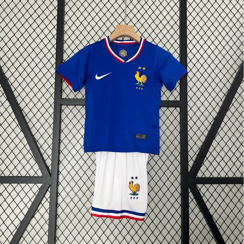 Camiseta Francia Primera Equipación 2024 Niño