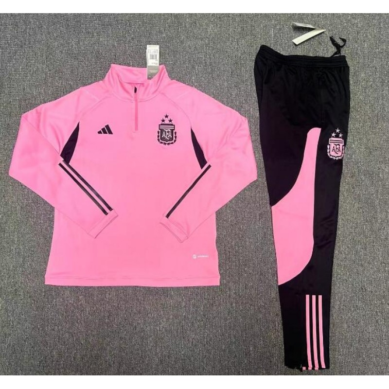 Sudadera Fc Argentina 2023 Rosa Niño + Pantalones