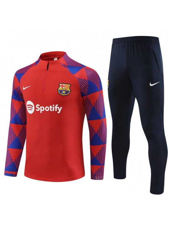Sudadera Fc barcelona Training 23/24 Rojo + Pantalones