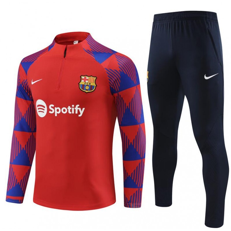 Sudadera Fc barcelona Training 23/24 Rojo + Pantalones