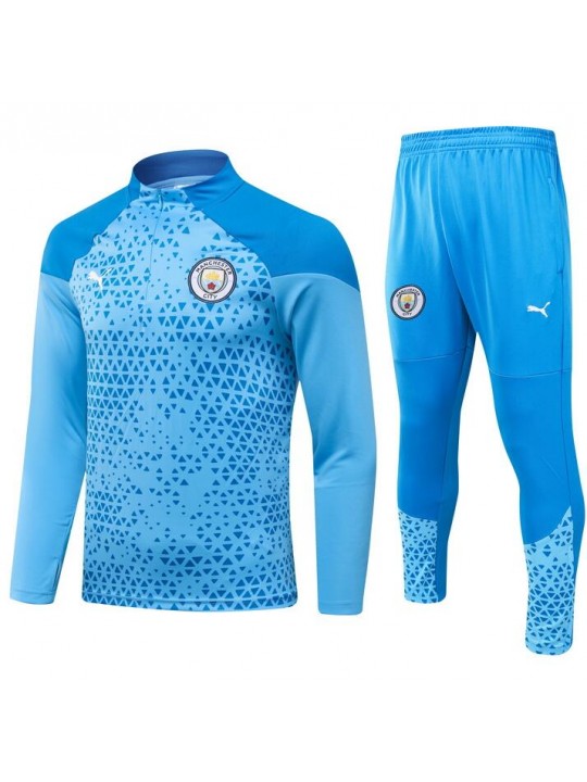 Sudadera Manchester City Training 23/24 Azul Niño +Pantalones