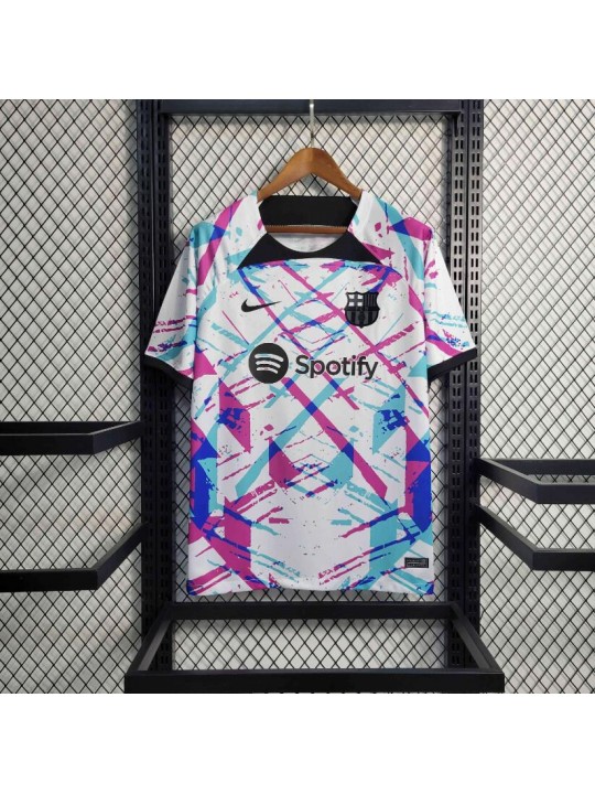 Camiseta FC Barcelona Pre-Match Blanco 23/24