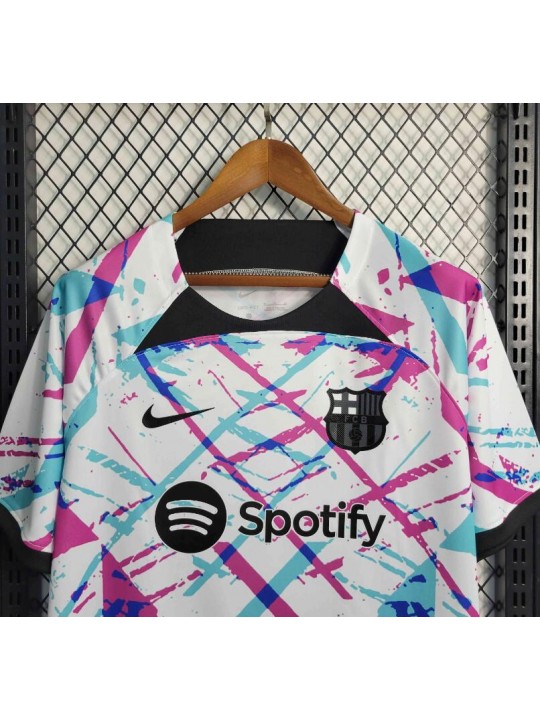 Camiseta FC Barcelona Pre-Match Blanco 23/24
