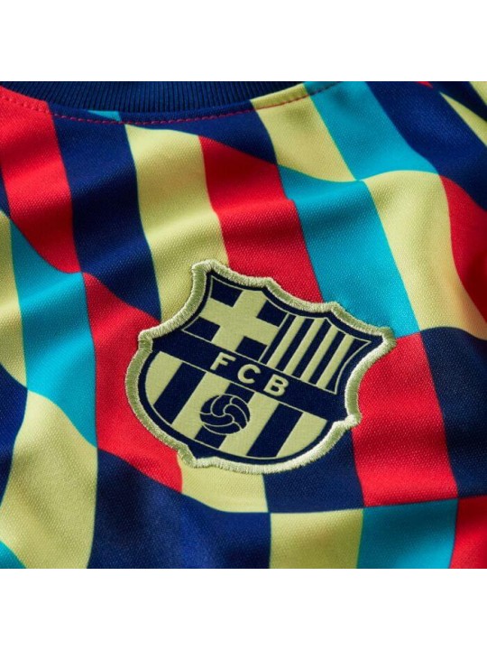 Camiseta De Calentamiento Fc Barcelona 2020/2021 Azul
