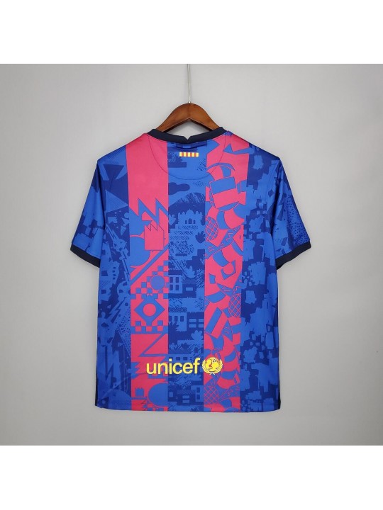 Camiseta Del Barcelona Para La Champions 2021-22 Niño