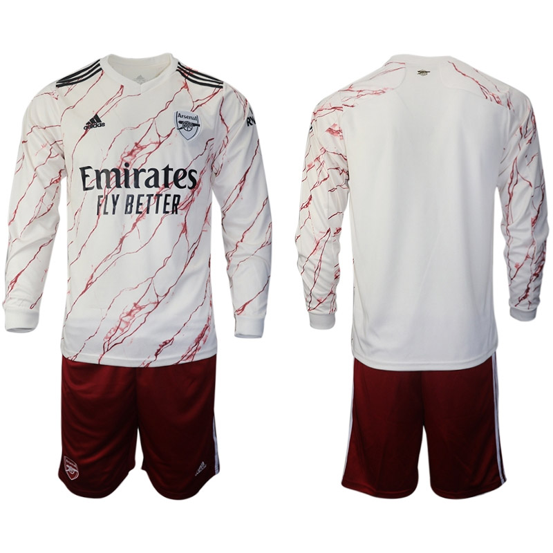 Camiseta Arsenal FC Segunda Equipación 2020-2021 Manga Larga