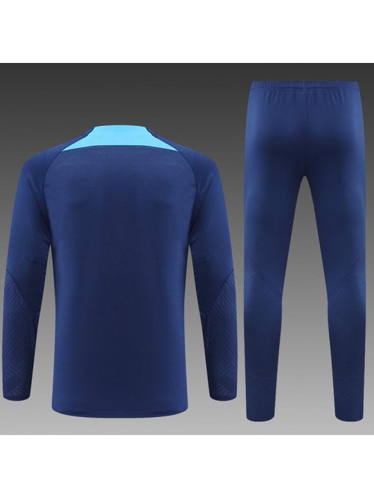 Sudadera Entrenamiento FC Barcelona 22/23 Niño Azul